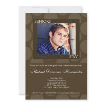 5x7 Brow Circle Polk Photo Graduation Announcement