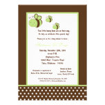 5x7 Brown Honey Bee Baby Shower Announcement
