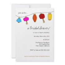 5x7 Chinese Lanterns Invitations