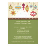 5x7 Christmas Ornaments Christmas Invitation