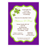 5x7 Dark Purple Butterfly Baby Shower Custom Invitation