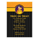 5x7 Dog in Jack-o-Lantern Halloween Invitations