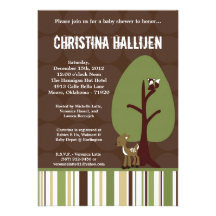 5x7 Enchanted Hollow Forest Baby Shower Invitation