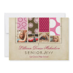 5x7 Fabric Swatches Photo Senior Announcement
