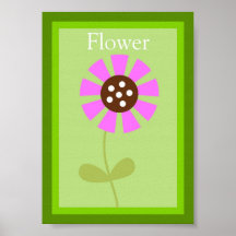 5X7 Flower Forest Friends Wall Art Print