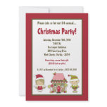 5x7 Gingerbread House Christmas Party Invitation