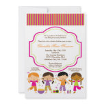 5x7 Girl Slumber Make Up Birthday Party Invitation