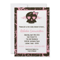5x7 Invite - Punk Skull Roc Baby Shower Invitation