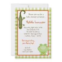 5x7 Invite - Swamp Buddies Birthday Invitation