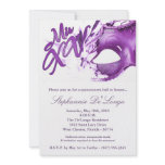 5x7 Masquerade Mask 15 Quinceanera Ball Invitation