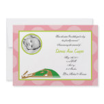 5x7 PHOTO Sports Soft Ball Birth Announcement