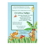 5x7 Rain-forest Jungle Baby Shower Invitation