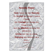 5x7 Serenity Prayer Greeting Card