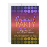 5x7 Shiny Disco Dots Special Party Invitation