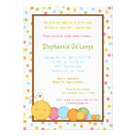 5x7 Spring Caterpillar Worm Baby Shower Invitation