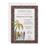 5x7 Surfer Baby Surf Boards Baby Shower Invitation