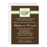 5x7 TRIPLET SweetPea in Pod Baby Shower Invitation