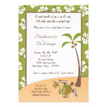 5x7 Tropical Turtle Mama Baby Shower Invitation