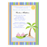 5x7 TWIN Sweetpea in Pod Baby Shower Invitation