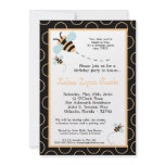 5x7 TWINS Bumble Honey Bee Birthday Invitation