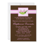5x7 TWINS Sweet Pea in Pod Baby Shower Invitation