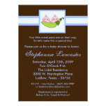 5x7 TWINS Sweet Pea in Pod Baby Shower Invitation