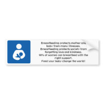 600px-Breastfeeding-icon-med.svg, ... - Customized Bumper Stickers