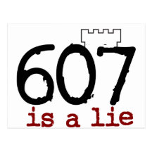 607 is a lie! post cards