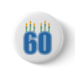 60 Birthday Candles (Blue / Green)