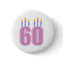 60 Birthday Candles (Pink / Purple)