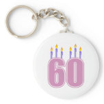 60 Birthday Candles (Pink / Purple)