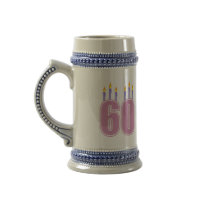 60 Birthday Candles (Pink / Purple) Coffee Mugs