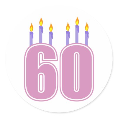 60 Birthday Candles (Pink / Purple) by LushLaundry