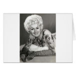 '60 Tattooed Lady Greeting Card