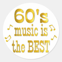 60s Best Round Stickers