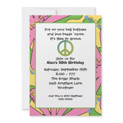 60s Birthday Party Invitation by mousearte