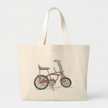 60's Schwinn Stingray Apple Krate Muscle Bike Tote Bags