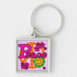 60s Style Peace T-shirts and Gifts Key Chains