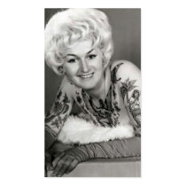 '60s Tattooed Lady Business Card Template