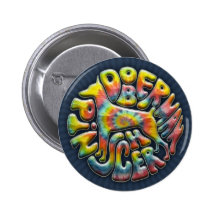 60's Tie-Dye Doberman Pinback Buttons
