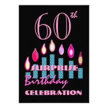60th - 69th SURPRISE Birthday Party Invitation