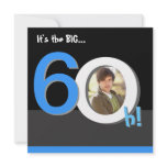 60th Big 6Oh! Photo Template Birthday Party Personalised Invitations
