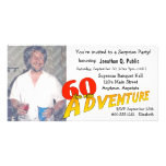 60th Birthday Adventure Party Photo Invitation Photo Card Template