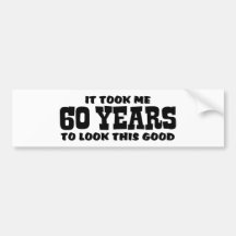 60th Birthday Bumper Sticker