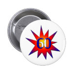 60th Birthday Button