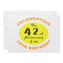 60th Birthday Gag Gift Custom Invitations