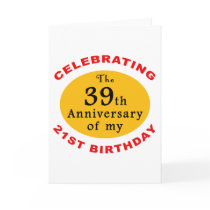 60th Birthday Gag Gifts Greeting Card