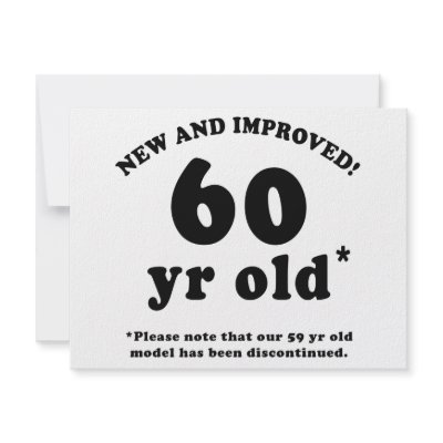 60th Birthday Gag Gifts Personalized Announcement by birthdaygifts