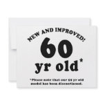 60th Birthday Gag Gifts invitations