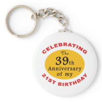 60th Birthday Gag Gifts Key Chains